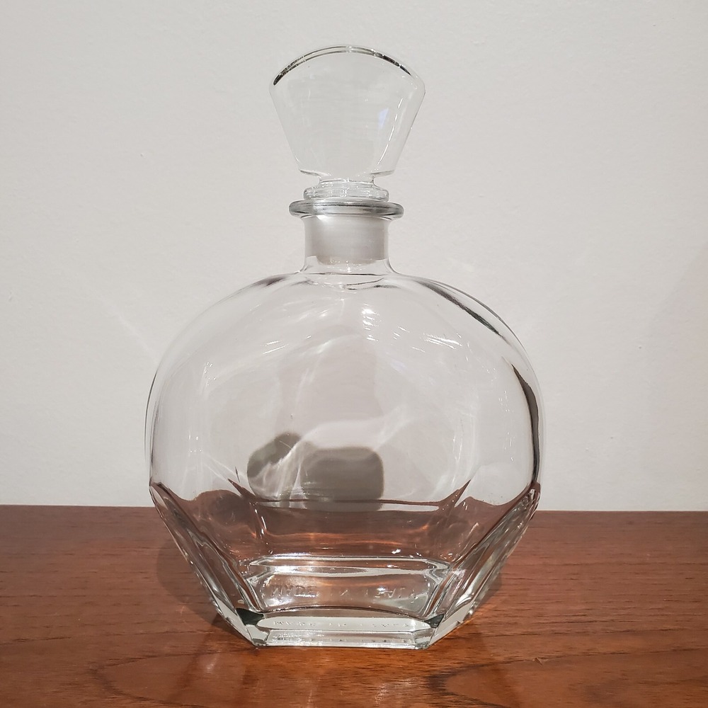 Luigi Bormioli Light & Music Crystal Decanter Bottle‎ Italy Heavy 9" Vintage
